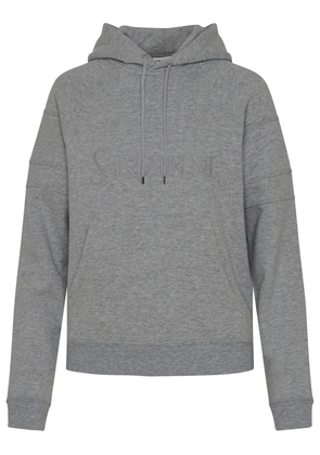 Saint Laurent Gray Cotton Sweatshirt