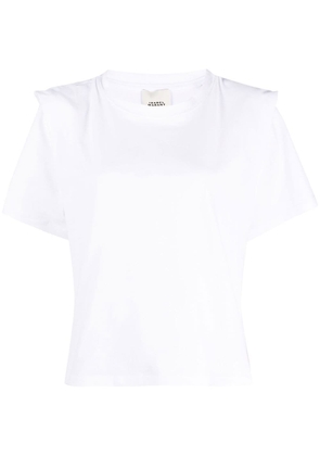 ISABEL MARANT Zelitos pleat-detail T-shirt - White