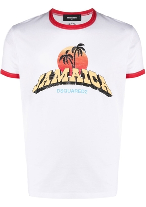 Dsquared2 Jamaica logo-print T-shirt - White
