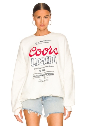 The Laundry Room Coors Light Official Jump Jumper in White. Size L, S.