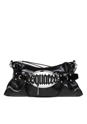 Dsquared2 Gothic Leather Clutch With Logo