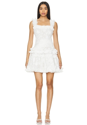 Waimari Alfresco Mini Dress in White. Size M, S.