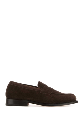 Tricker's Brown Suede Repello Loafers