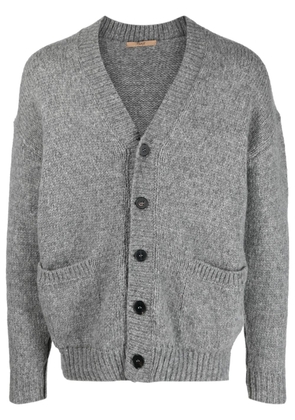 Nuur V-neck button-up cardigan - Grey