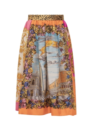 Moschino Scarf Print Skirt