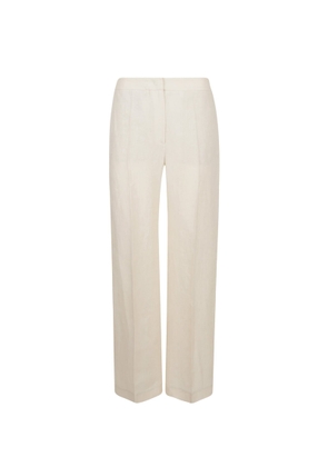 Eleventy Soft Sand High-Waisted Trousers