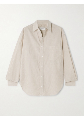 Matteau - Striped Organic Cotton-poplin Shirt - White - 2,5,7,6,1,3,4