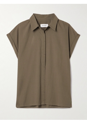 Matteau - + Net Sustain Organic Cotton-poplin Shirt - Green - 6,5,2,4,1,3