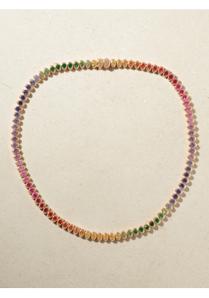 Fabergé - Colours Of Love Cosmic Curve 18-karat Rose Gold Multi-stone Necklace - One size