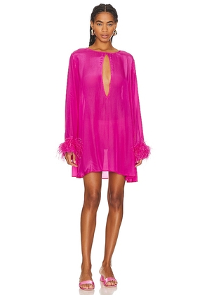 Shani Shemer Eve Mini Dress in Pink. Size XS.