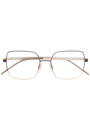 BOSS oversized square-frame glasses - Gold