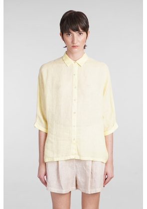 120% Lino Shirt In Yellow Linen