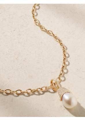 Mason and Books - 14-karat Gold, Pearl And Diamond Necklace - One size