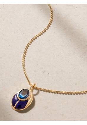 Mason and Books - Love Bug 14-karat Gold Multi-stone Necklace - One size