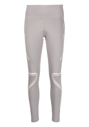 adidas by Stella McCartney logo print performance leggings - Grey