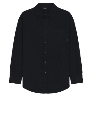 THRILLS Control Overshirt in Black. Size S.