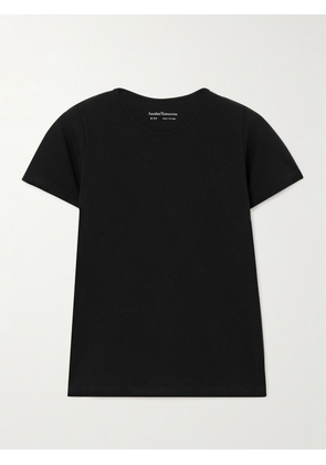Another Tomorrow - Stretch Cotton And Lyocell-blend Jersey T-shirt - Black - x small,small,medium,large,x large
