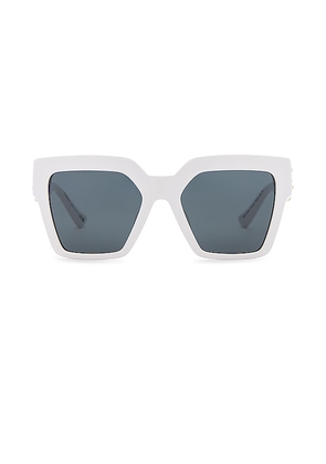 VERSACE Square Sunglasses in White.