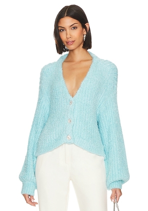 Show Me Your Mumu Clemmie Cardi in Baby Blue. Size M, S, XL, XS.
