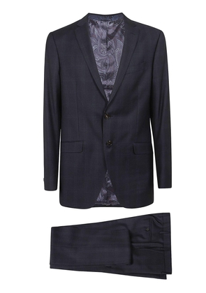 Etro Single-Breasted Pressed Crease Tailored Suit