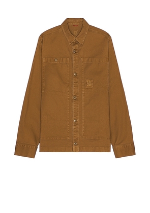 TOPO DESIGNS Dirt Jacket in Brown. Size M.