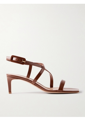 Gianvito Rossi - Lindsay 55 Leather Sandals - Brown - IT36,IT36.5,IT37,IT37.5,IT38,IT38.5,IT39,IT39.5,IT40,IT40.5,IT41,IT42