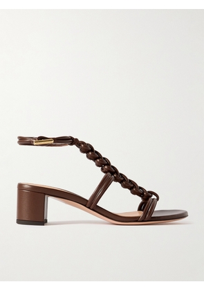 Gianvito Rossi - 45 Woven Leather Sandals - Brown - IT35.5,IT36,IT36.5,IT37,IT37.5,IT38,IT38.5,IT39,IT39.5,IT40,IT40.5,IT41,IT41.5,IT42