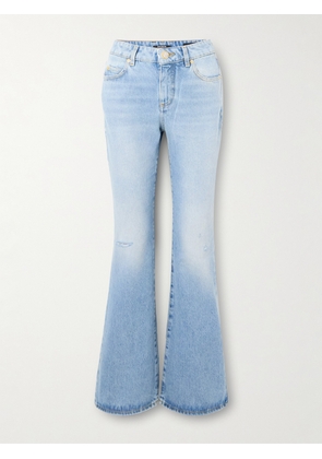 Balmain - Distressed Mid-rise Flared Jeans - Blue - FR34,FR36,FR38,FR40,FR42,FR44,FR46