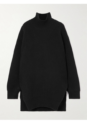 Jil Sander - Oversized Ribbed Wool Turtleneck Sweater - Black - FR34,FR36,FR38,FR40,FR42,FR44