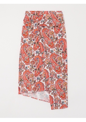 Rabanne - Embellished Printed Asymmetric Stretch-jersey Wrap-effect Skirt - Multi - FR34,FR36,FR38,FR40,FR42,FR44