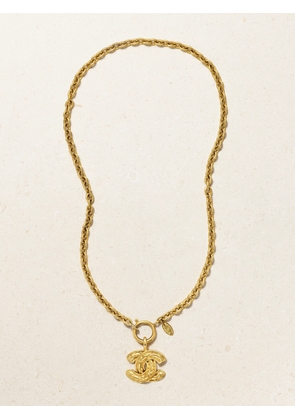 Vintage Chanel - Engraved Gold-plated Necklace - One size