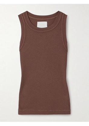 Citizens of Humanity - Isabel Ribbed Jersey Tank - Brown - x small,small,medium,large,x large