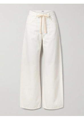 Citizens of Humanity - Brynn Drawstring Mid-rise Wide-leg Jeans - White - 23,24,25,26,27,28,29,30,31,32,33