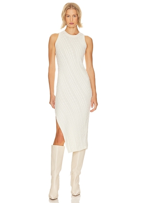 Stitches & Stripes Liv Bias Dress in White. Size M, S, XL, XS.
