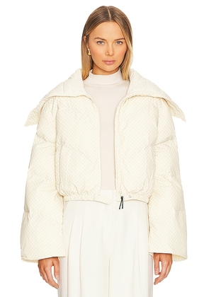 Toast Society Iris Puffer in Ivory. Size M, S.