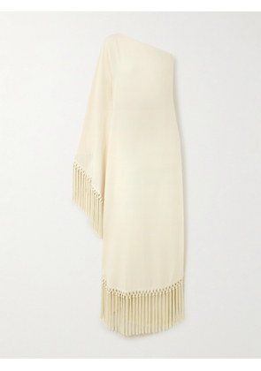 Taller Marmo - Arno One-sleeve Fringed Cady Gown - Ivory - IT36,IT38,IT40,IT42,IT44,IT46,IT48,IT50