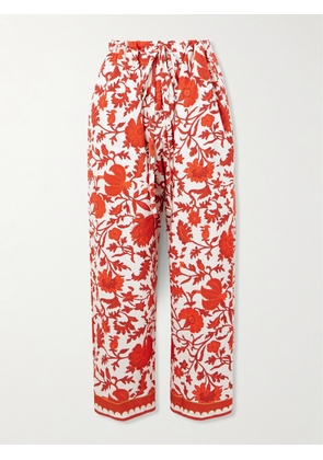 La DoubleJ - + Orlebar Brown Floral-print Cotton-poplin Pants - Red - XS/S,M/L