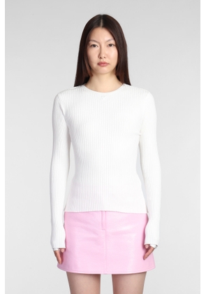 Courrèges Knitwear In White Viscose