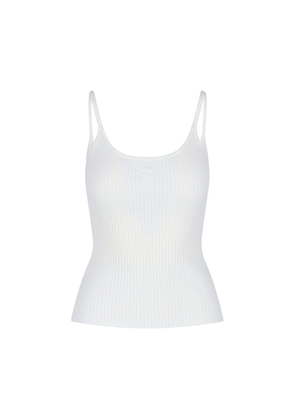 Courrèges Ribbed Logo Top