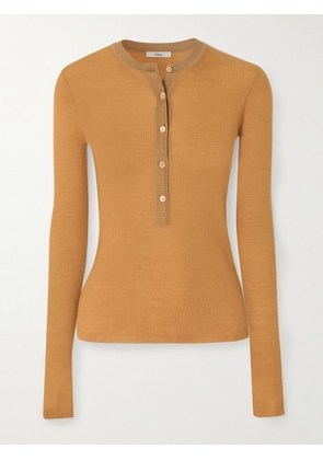 Chloé - Ribbed Wool Sweater - Brown - x small,small,medium,large,x large