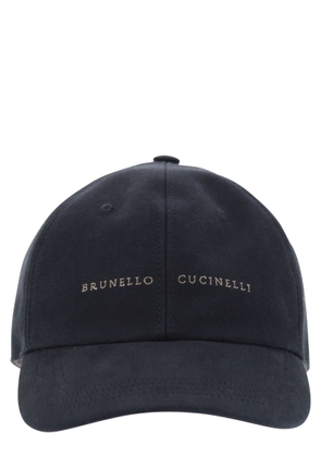 Brunello Cucinelli Cotton Canvas Baseball Cap With Embroidery