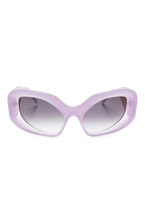 KNWLS Adrenaline oversized-frame sunglasses - Purple