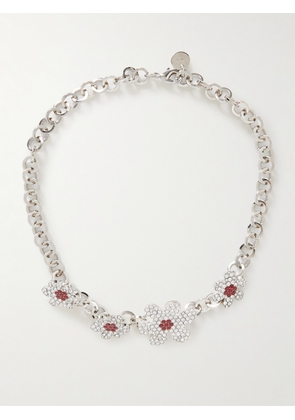 Marni - Silver-tone Crystal-embellished Necklace - One size