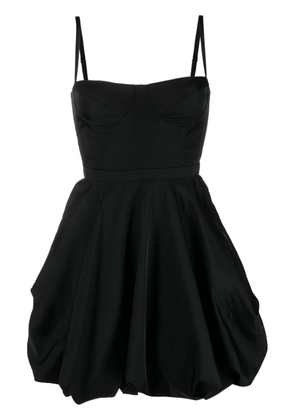 Del Core sweetheart-neck puffball-skirt minidress - Black