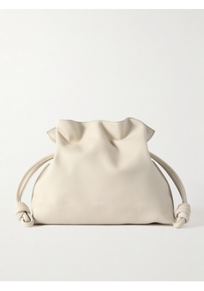 Loewe - Flamenco Leather Clutch - Off-white - One size