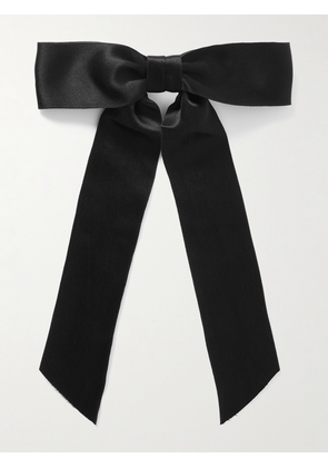 Jennifer Behr - Virginia Silk-satin Bow Hair Clip - Black - One size