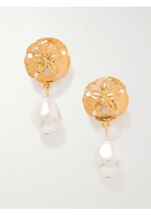 Jennifer Behr - Anguilla Gold-plated Faux Pearl Earrings - One size