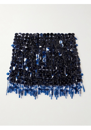 Rabanne - Assemblage Sequined Mini Skirt - Blue - FR34,FR36,FR38,FR40