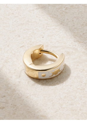 Foundrae - Wholeness Tenet 18-karat Gold And Ceramic Single Hoop Earring - One size