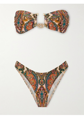 Zimmermann - Ottie Embellished Printed Bikini - Multi - 0,1,2,3,4